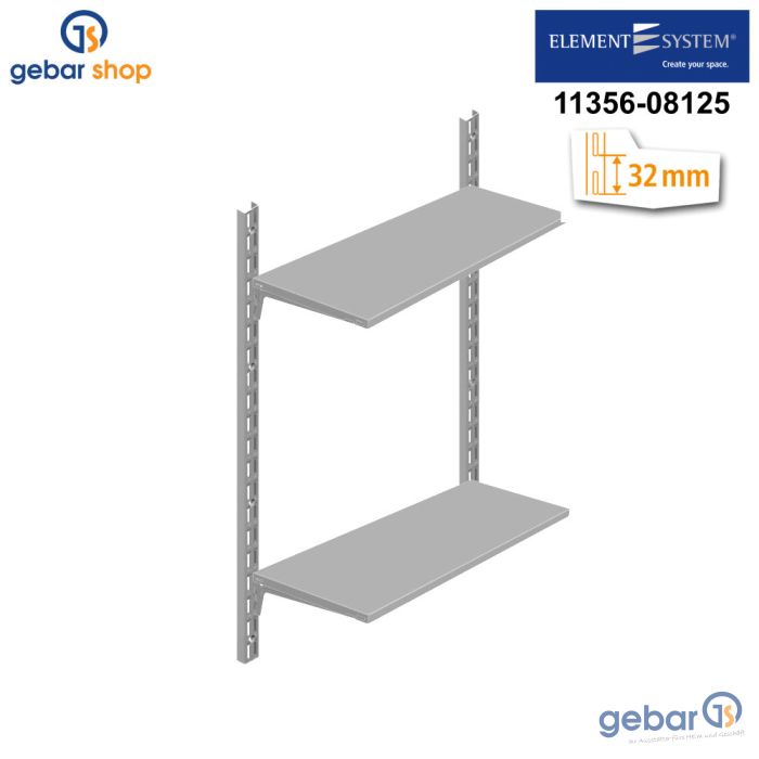 Element System Regal Set STORAGE RS50 weißalu 11356-01030 - gebar